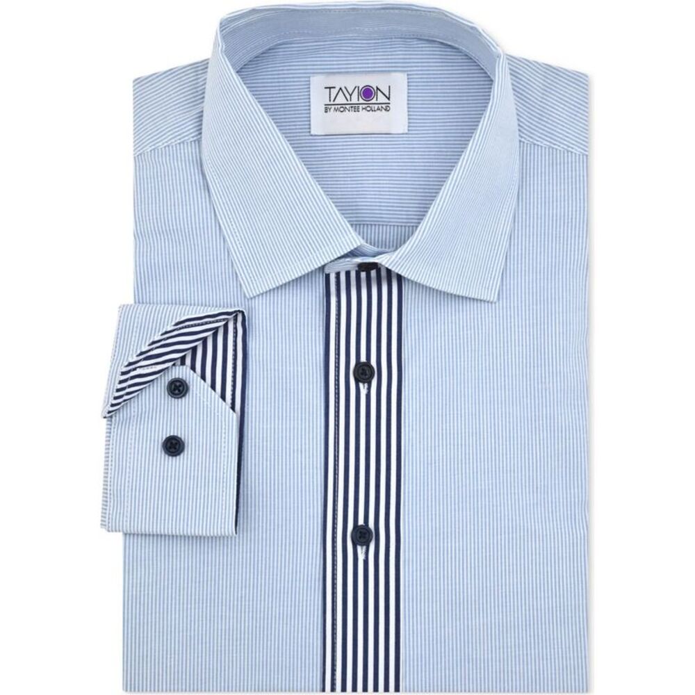 Tayion Collection Mens Easy Options Button Down Dress Shirt, , 15-15.5 Neck, DM
